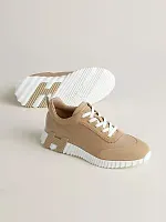Hermès Кроссовки Bouncing Beige Lin - фото 1