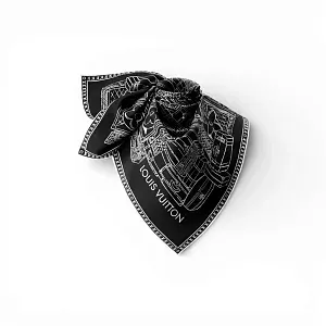 Louis Vuitton Платок-каре Carre My Luggage 90 Black - фото 3