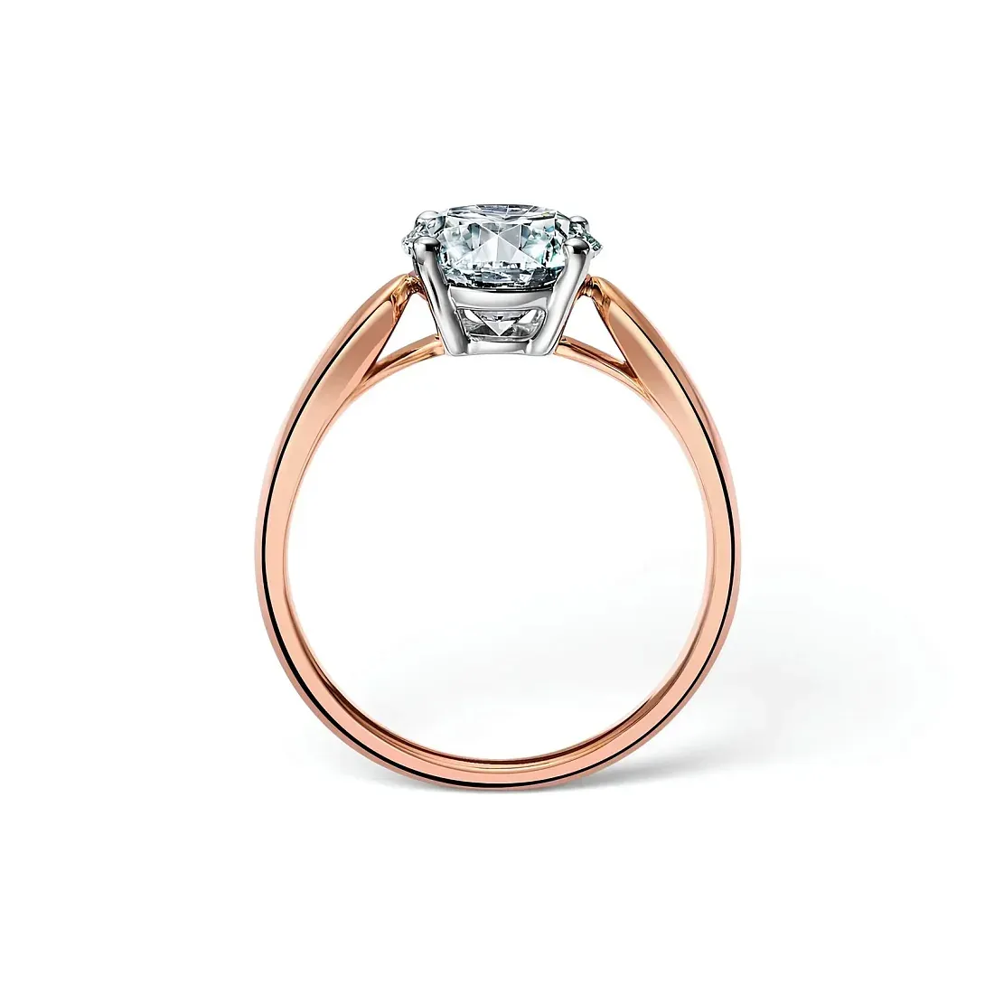 Tiffany & Co. Помолвочное кольцо Harmony Round Brilliant Engagement Ring in Rose Gold - фото 5