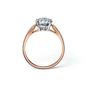 Tiffany & Co. Помолвочное кольцо Harmony Round Brilliant Engagement Ring in Rose Gold - фото 5