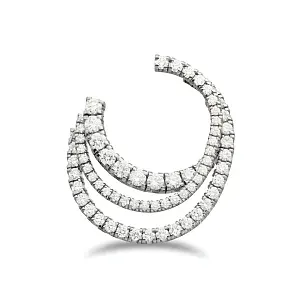 Cartier Серьги Etincelle de hoop earrings, triple row, paved - фото 3