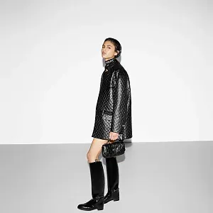 Gucci Мини-сумка с верхней ручкой GG Milano Black - фото 2