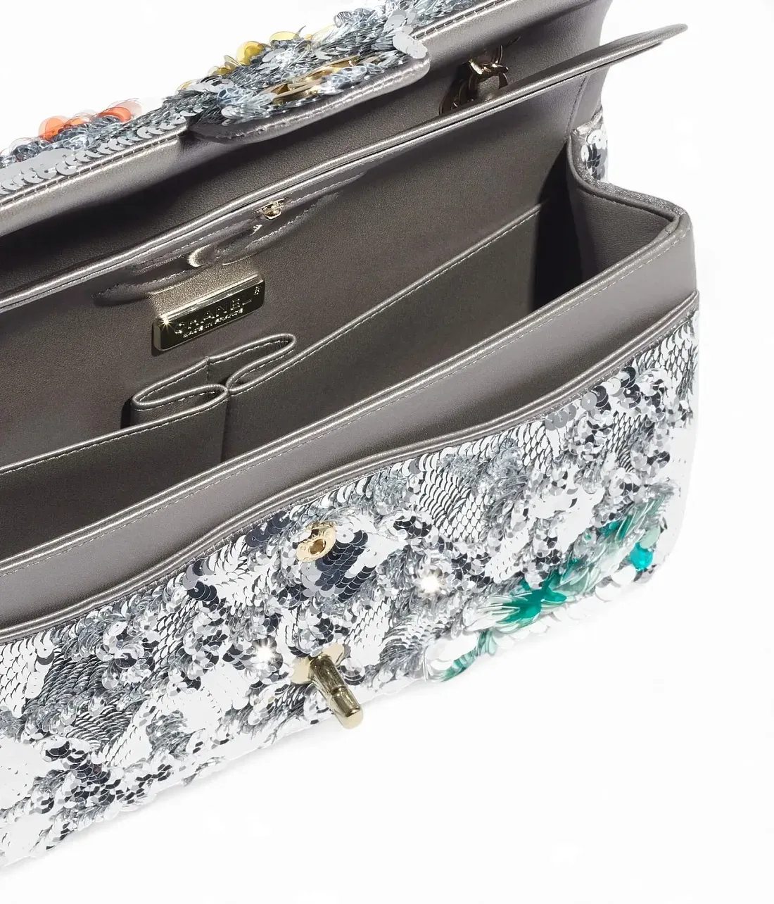 Chanel Классическая сумка 11.12 Silver/Multicolor - фото 4