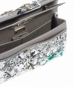 Chanel Классическая сумка 11.12 Silver/Multicolor - фото 4