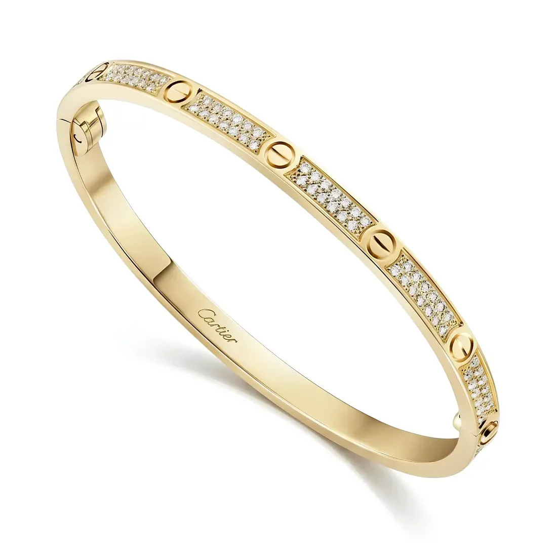 Cartier Браслет Love small model, paved - фото 5