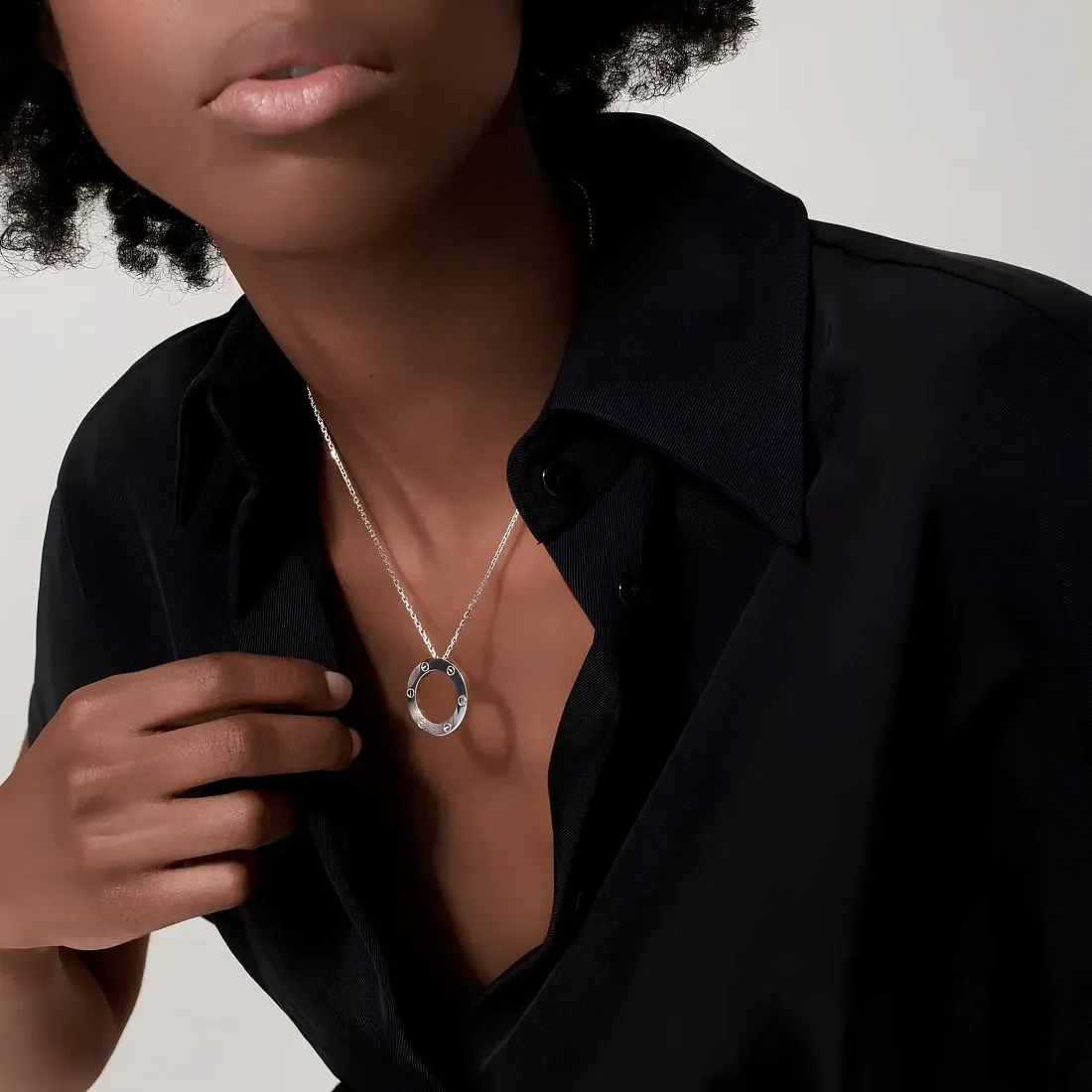 Cartier Кулон Love White Gold - фото 2