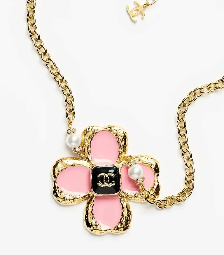 Колье Chanel Розовый - фото 1