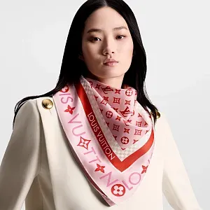 Louis Vuitton Платок-каре Monogram Infinity 90 Rose Clair - фото 2