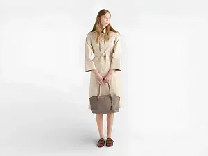 Prada Сумка-тоут большая Clay Gray - фото 2