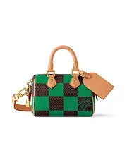 Louis Vuitton Сумка Speedy 18 Damier Pop с плечевым ремнем Green - фото 1