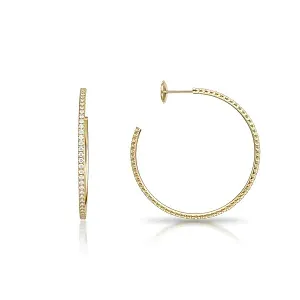 Cartier Серьги Etincelle de hoop earrings, large model, paved - фото 4