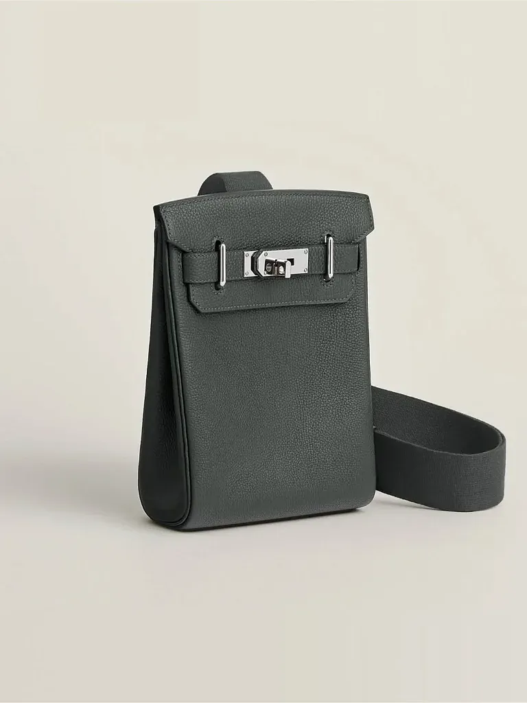 Рюкзак HAC a Dos PM Vert Mangrove Togo Palladium Hardware Hermes - фото 2