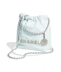 Chanel Сумка Mini 22 Light Blue - фото 2