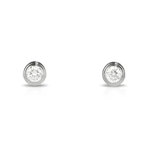 Cartier Серьги d'Amour stud earrings, 2 diamonds, medium model White Gold - фото 1