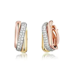 Cartier Серьги Trinity earrings, cushion-shaped, half-paved - фото 3