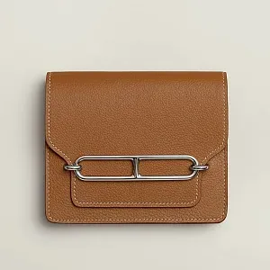 Hermès Кошелек Roulis mini Gold - фото 1
