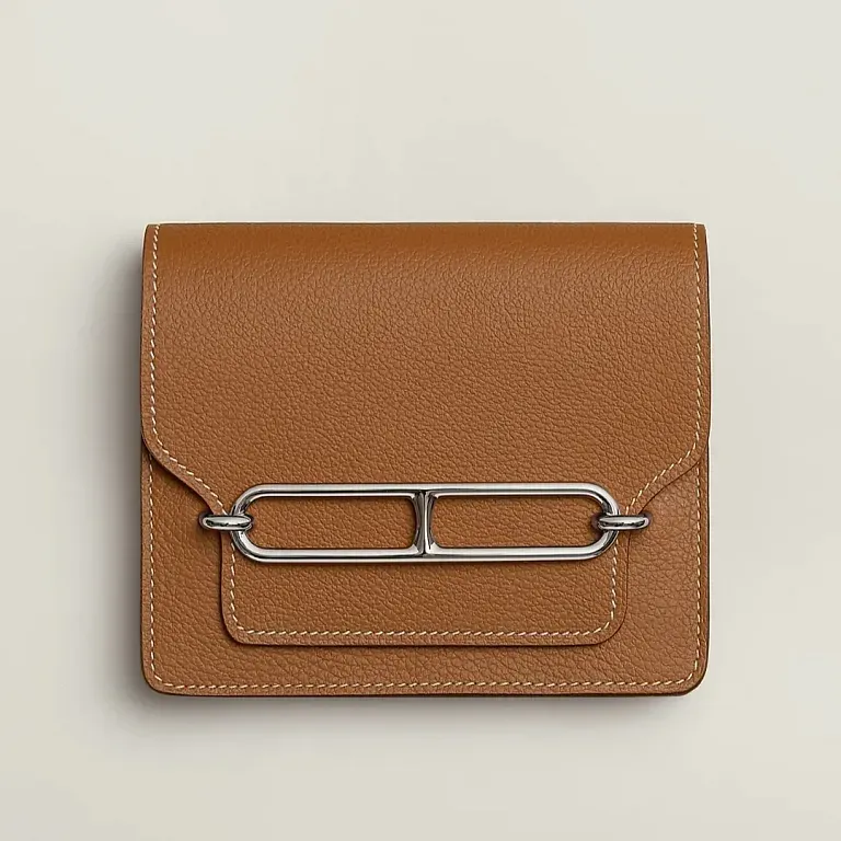 Кошелек Roulis mini Hermes Gold - фото 1