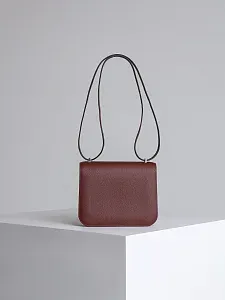 Hermès Сумка Constance 18 Mini Rouge H Epsom Palladium Hardware - фото 4