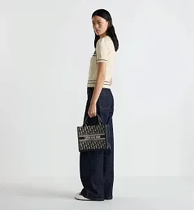 Dior Сумка Book Tote маленького формата Blue - фото 3