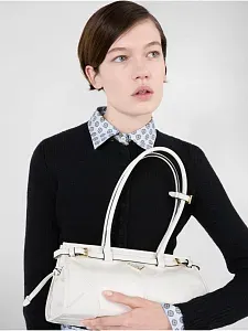 Prada Средняя кожаная сумка White - фото 8