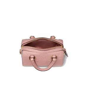 Gucci Мини-сумка с верхней ручкой GG Rose Beige - фото 3