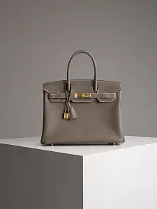 Hermès Сумка Birkin 30 Etoupe Togo Gold Hardware - фото 1