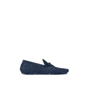 Louis Vuitton Мокасины LV Driver Shearling Dark Blue - фото 1