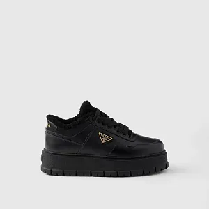 Prada Кожаные кроссовки Black - фото 2