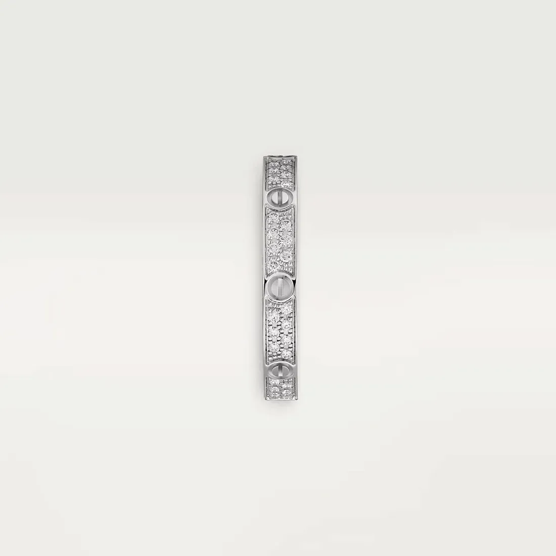 Cartier Кольцо Love маленькая модель c бриллиантовым паве White Gold - фото 4