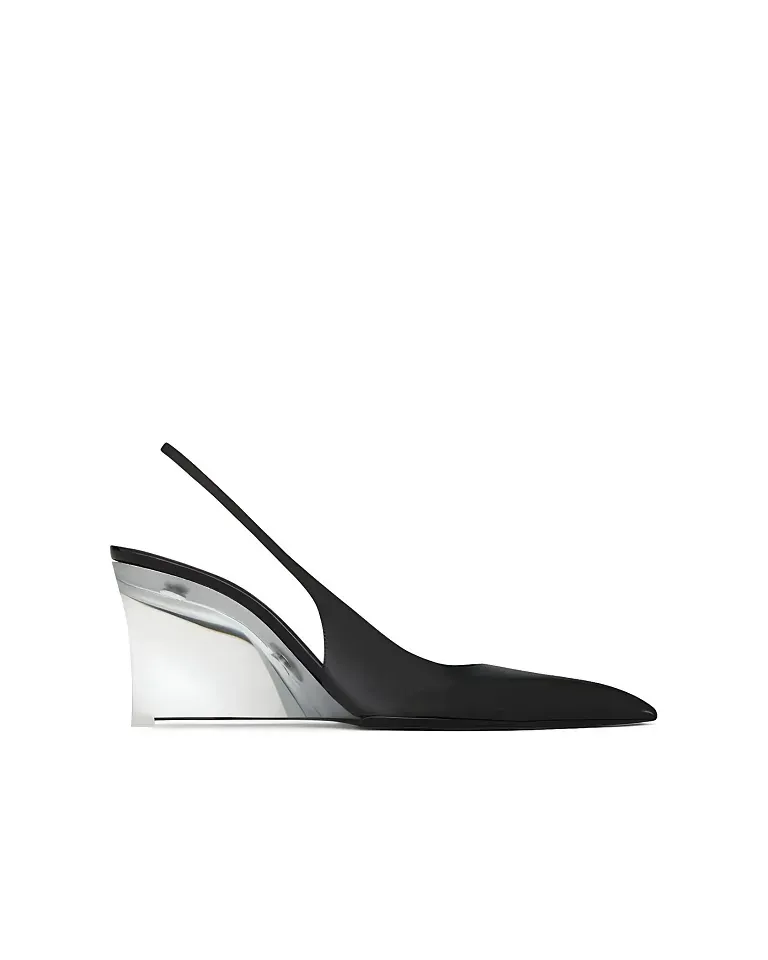 Туфли-лодочки Miller из полированной кожи Saint Laurent Noir - фото 1