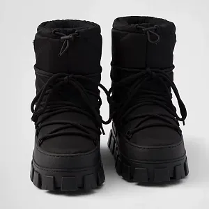 Prada Габардиновые ботинки apres-ski из Re-Nylon - фото 5
