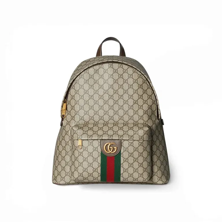 Рюкзак средний Ophidia Gucci Beige / Dark Brown - фото 1