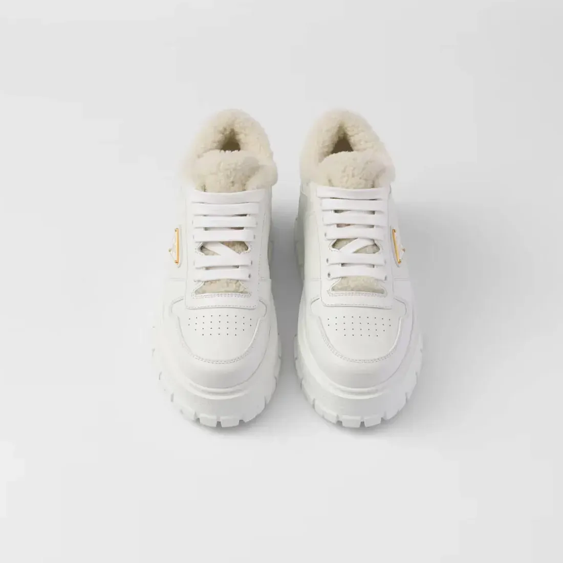 Prada Кожаные кроссовки White - фото 6