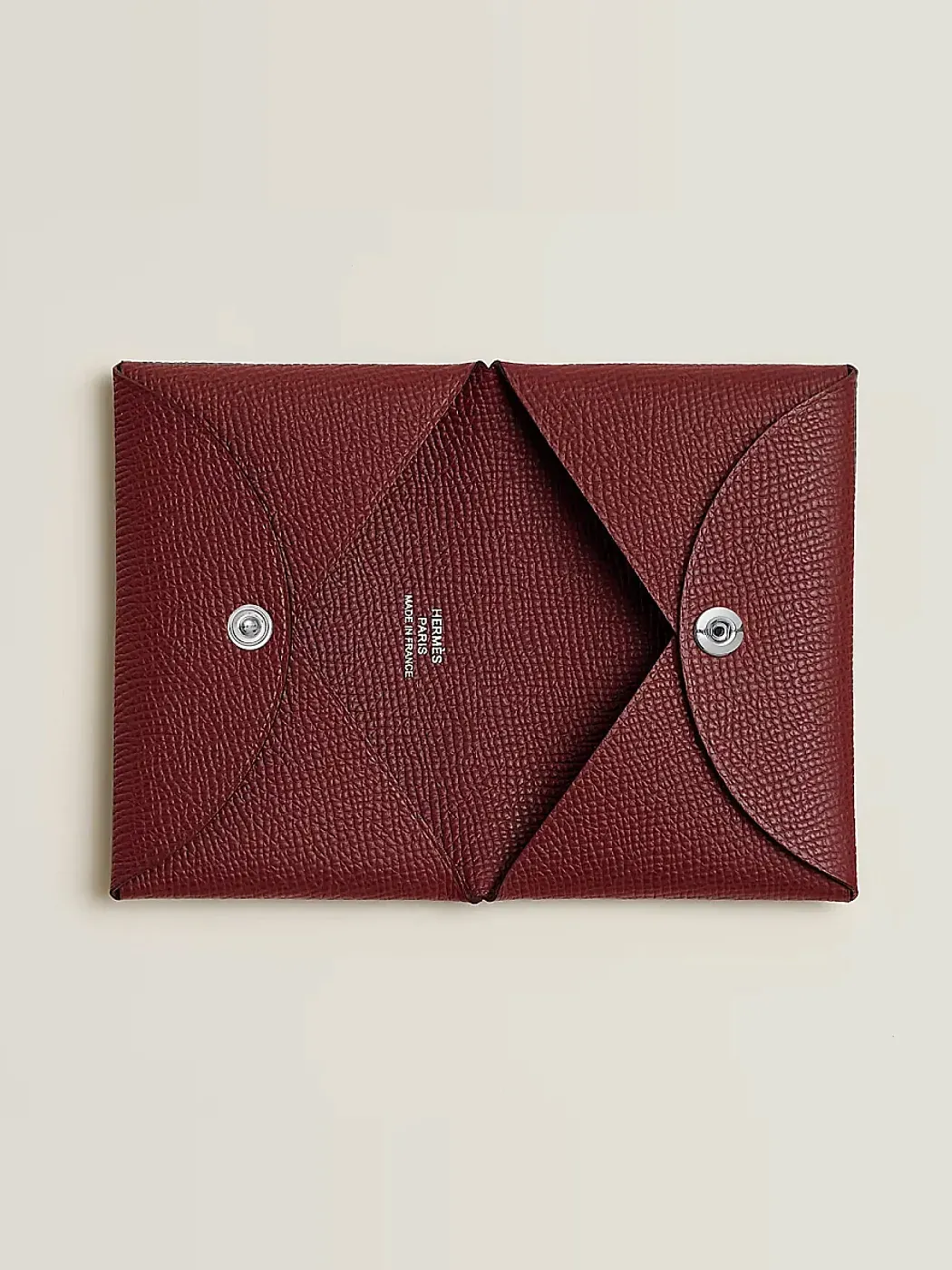 Hermès Кардхолдер Calvi Duo Rouge H Epsom - фото 2