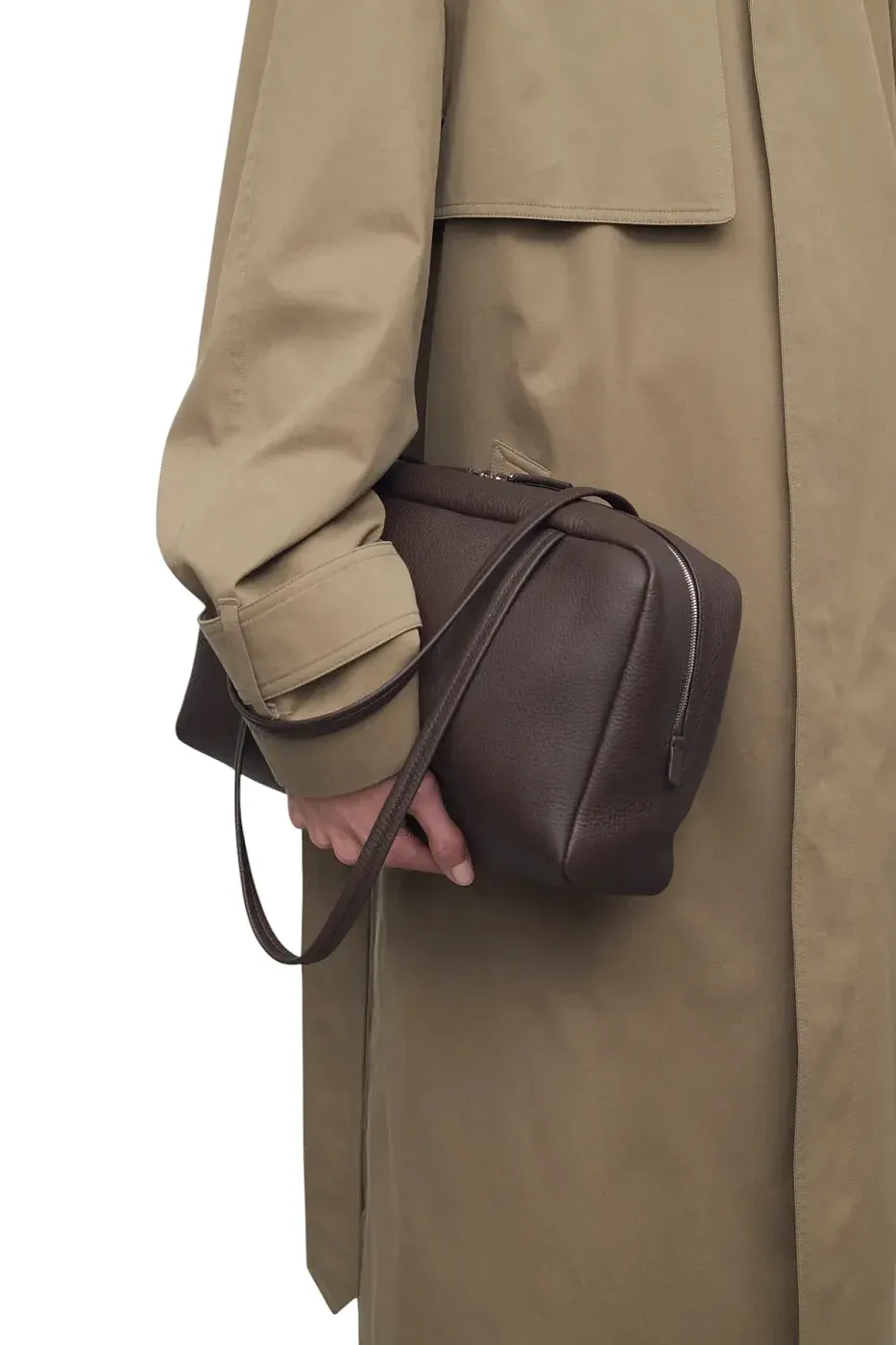 The Row Сумка Astra Bowling Deep Brown из кожи Deep Drown - фото 2