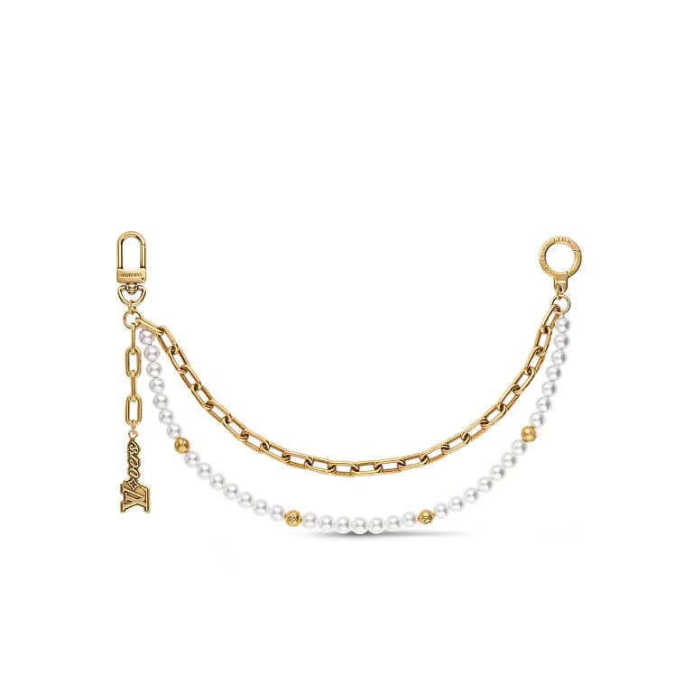 Аксессуар для сумки и брелок для ключей Chain Belt Pearls Louis Vuitton - фото 1