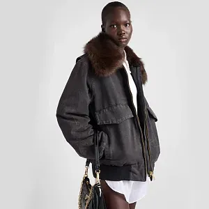 Prada Куртка-бомбер из канвы - фото 4