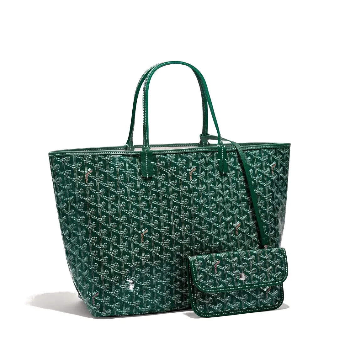 Goyard Сумка-тоут Saint Louis PM Green - фото 3