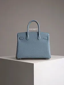 Hermès Сумка Birkin 30 Gris Pantin Togo Palladium Hardware - фото 6