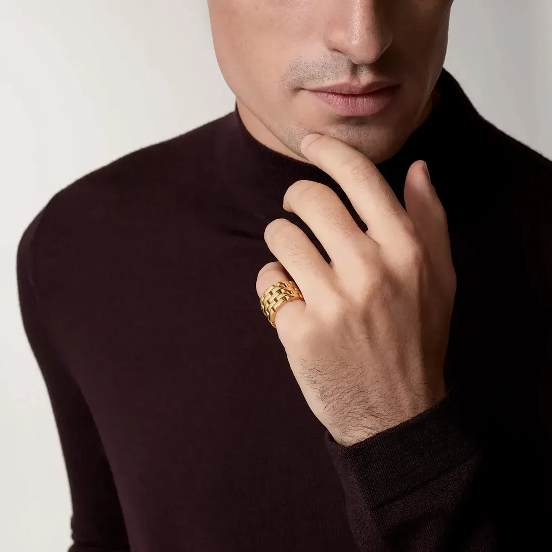 Cartier Кольцо Maillon Panthere Five Rows Men - фото 2
