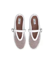 Alaïa Балетки с сеткой White - фото 1