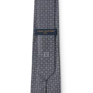 Louis Vuitton Галстук Monogram Shadow Dots Anthracite - фото 2