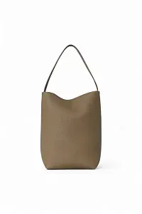 The Row Сумка Medium NS Park Tote Smoked Taupe из кожи - фото 1