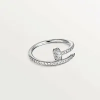 Cartier Кольцо Juste Un Clou маленькая модель с бриллиантовым паве White Gold - фото 1