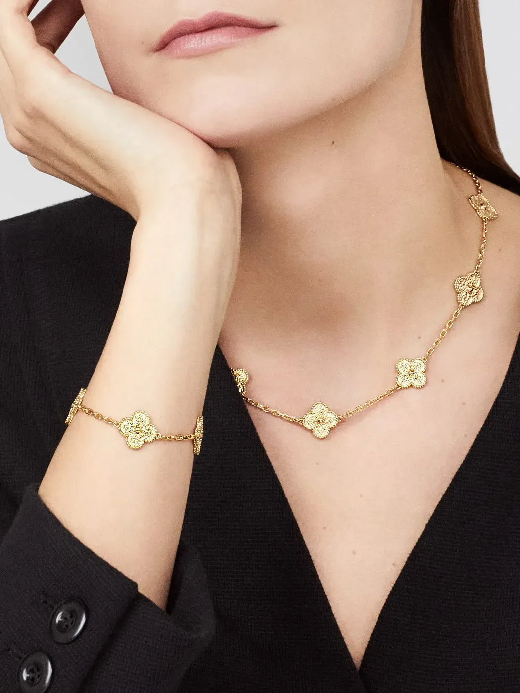 Van Cleef & Arpels Браслет Vintage Alhambra Yellow Gold - фото 2