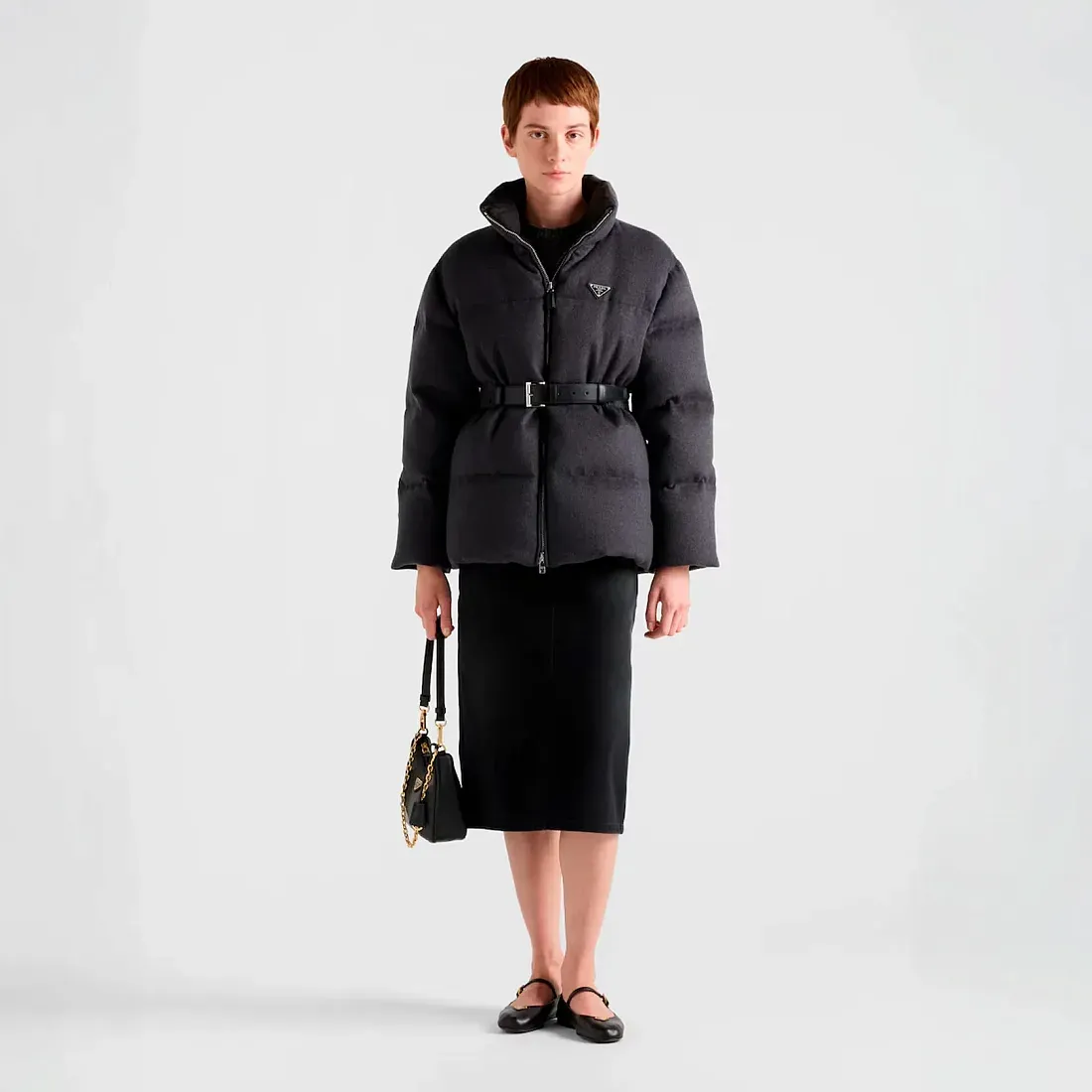 Prada Пуховая куртка из фланели - фото 2
