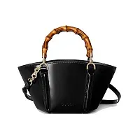 Gucci Мини-сумка с бамбуковой ручкой Black - фото 1