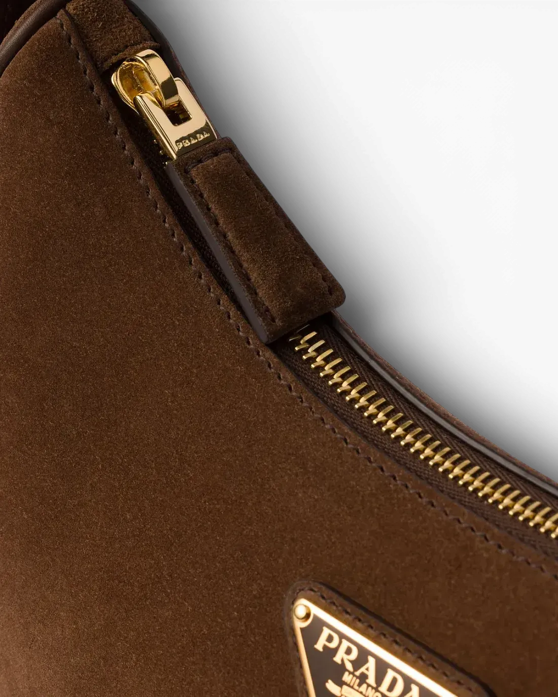Prada Сумка Arque suede shoulder - фото 7