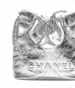 Chanel Сумка Mini 22 Silver - фото 4