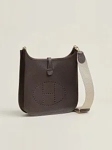 Hermès Сумка Evelyne 29 Ebene Clemence Gold Hardware - фото 2